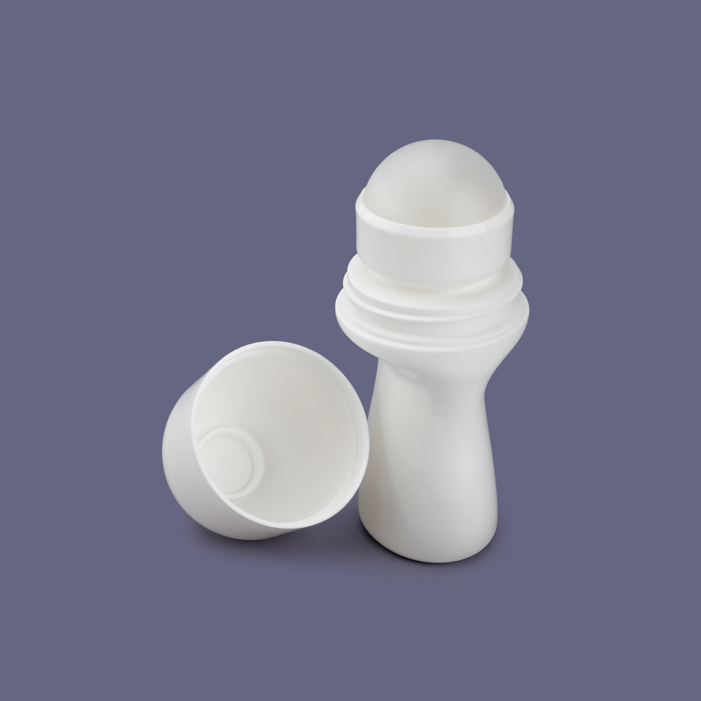 ECO Biodegradable 50ML Empty Roll On Deodorant Bottle With Plastic Roller Ball,Roll On Round Bottle,Roll On Plastic Bottle