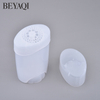 Cosmetic Deodorant Stick Bottle 45g Empty White Transparent Deodorant Stick Container 45ml Oval Sunscreen Cream Balm Stick