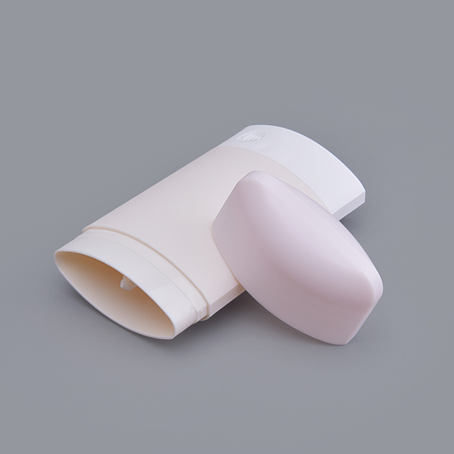  50g 65g 75g Pink PP Oval OEM Empty Bottle Solid Rods Sunscreen Stick Bottle Deodorant Stick Container