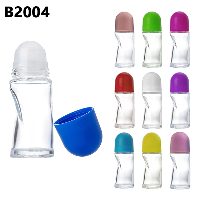 High Quality Roll on Glass Bottle 50ml Deodorant,factory Price 50ml Glass Roll on Deodorant Bottle,perfume Empty Roll on Bottle