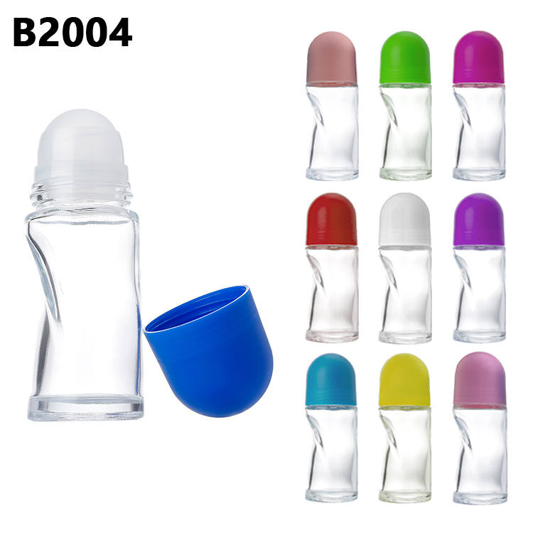 High Quality Roll on Glass Bottle 50ml Deodorant,factory Price 50ml Glass Roll on Deodorant Bottle,perfume Empty Roll on Bottle