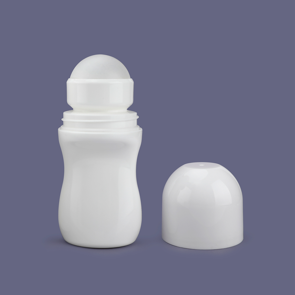 ECO Biodegradable 50ML Empty Roll On Deodorant Bottle With Plastic Roller Ball,Roll On Round Bottle,Roll On Plastic Bottle