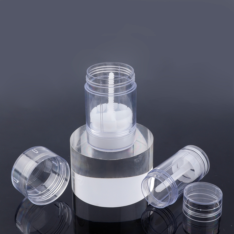 15ml 30ml 50ml 75ml Round Shape Bottom Filling Clear Twist Up Stick Tube Deodorant Container,Reusable Deodorant Bottle