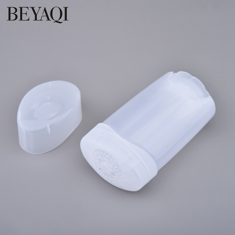 Cosmetic Deodorant Stick Bottle 45g Empty White Transparent Deodorant Stick Container 45ml Oval Sunscreen Cream Balm Stick