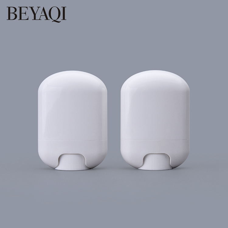 Oval ABS Deodorant Style Tube Empty Big Lip Balm Tube Push Up Deodorant Container Lip Balm Tube 15g