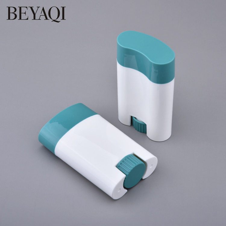 Wholesale PP Plastic Twist Up 20g Oval Deodorant Packaging Stick Container,recipiente Desodorante Cosmetic Deodorant Bottle