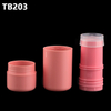 Wholesale 5g Pink Blush Stick Container Plastic Stick Empty Foundation Tube Packaging Lip Balm Stick Tube for Blush Formulation