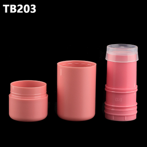 Wholesale 5g Pink Blush Stick Container Plastic Stick Empty Foundation Tube Packaging Lip Balm Stick Tube for Blush Formulation