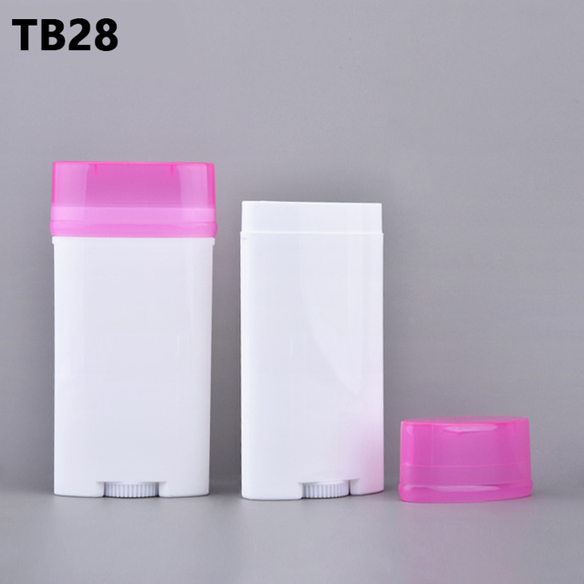 50g 80g PP Plastic Bottle Refillable Empty Deodorant Stick Container with Screen Printing for Gel Deodorant