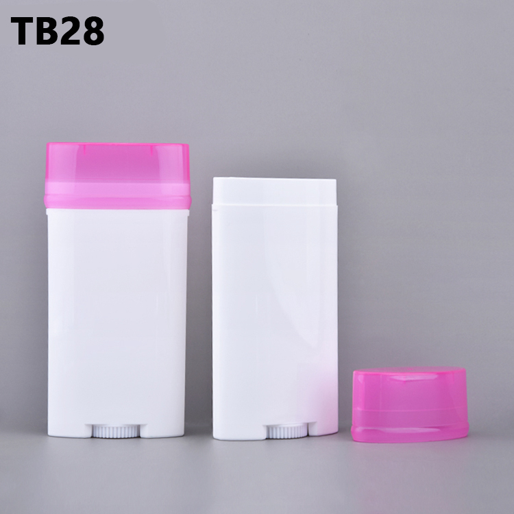50g 80g PP Plastic Bottle Refillable Empty Deodorant Stick Container with Screen Printing for Gel Deodorant