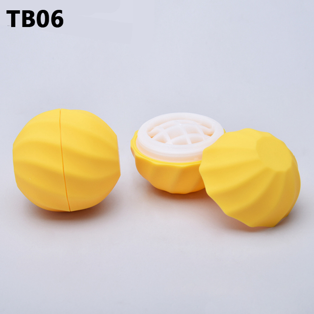Refillable Empty 7g Colorful Egg Shape Lip Balm Ball Round Chapstick Container,Skin Care Cream Lip Blam Tube