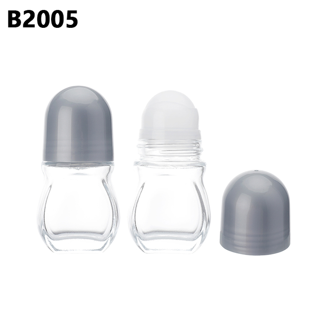 Good Quality Free Sample Frosted Glass Roll on Deodorant Bottles,thick Wall Glass Roll on Bottle,glass Bottle Roll on for Oil