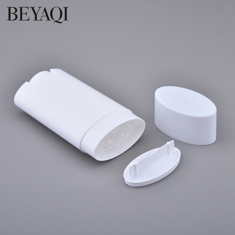 75g 75ml Flat Shape Deodorant Bottle Empty Deodorant Natural Plastic Bottle Stick for Cosmetics Packaging
