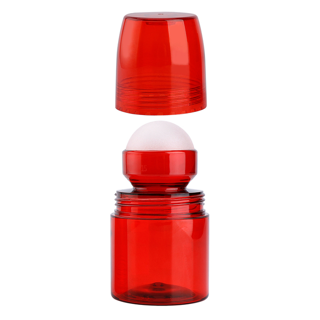 70ml Cylinder Roll On Deodorant Essential Oil Glass Roller Bottle