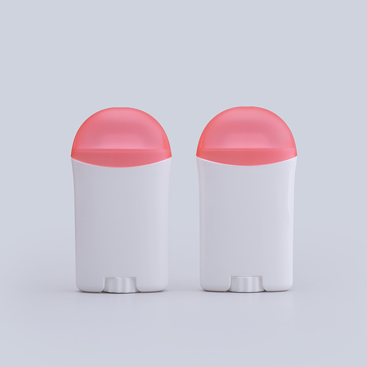Custom Empty Oval Deodorant Stick Container Refillable Round Twist up Tubes Packaging Deodorant Stick Bottle