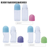 Personal Care PET 50ml Cylindrical Roller Bottle Antiperspirant Plastic Cosmetic Essential Oil Roll on Deodorant Bottle