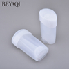 Cosmetic Deodorant Stick Bottle 45g Empty White Transparent Deodorant Stick Container 45ml Oval Sunscreen Cream Balm Stick