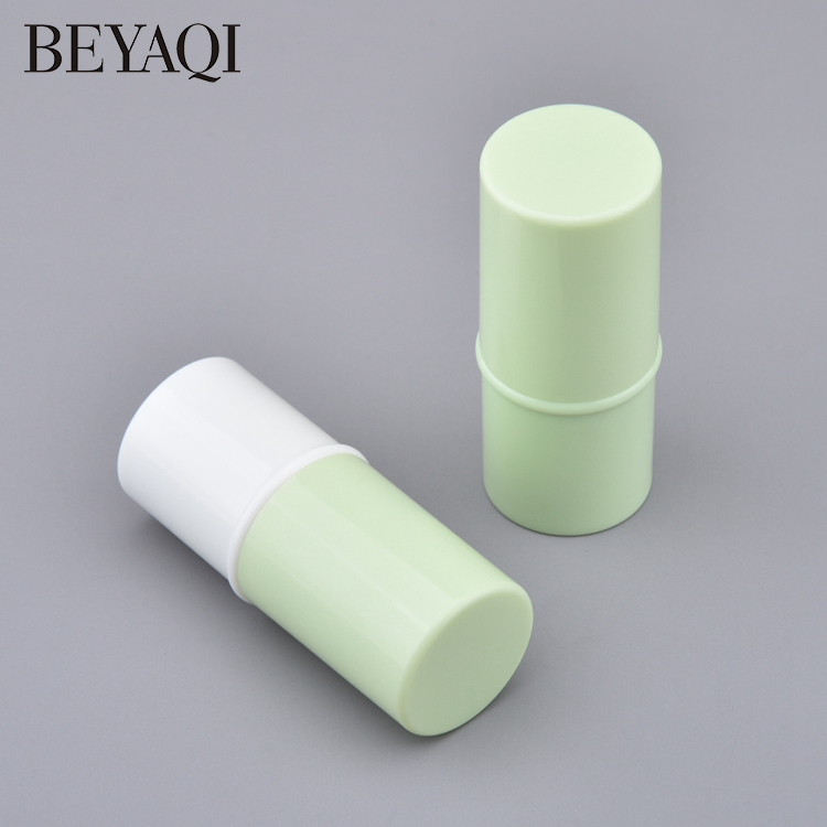 OEM ODM Factory Makeup Packaging Round Plastic Lipstick Tube Empty Case Solid Perfume Contour Lip Balm Blusher Stick Container