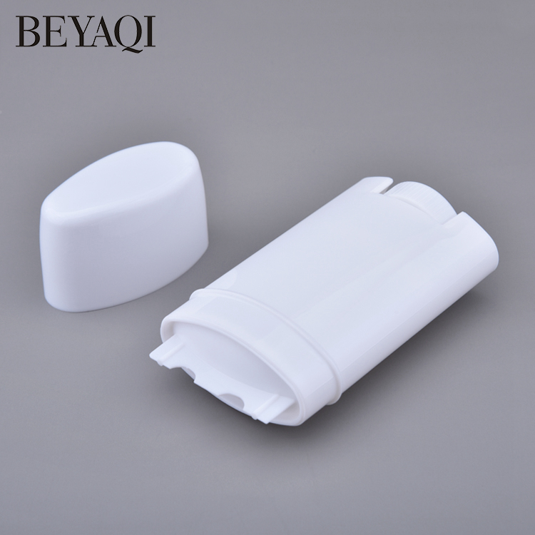 Oval Twist Roll on Deodorant Sunscreen Container Empty Gel 50g 80g Refillable Deodorant Containers Stick Bottle Packaging