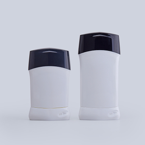  50g 76g PP PE Plastic Custom Logo Empty Deodorant Stick Flat Tube Round Twist Up Stick Deodorant Stick Bottle