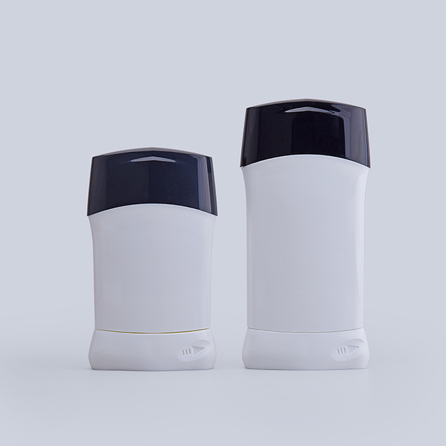  50g 76g PP PE Plastic Custom Logo Empty Deodorant Stick Flat Tube Round Twist Up Stick Deodorant Stick Bottle