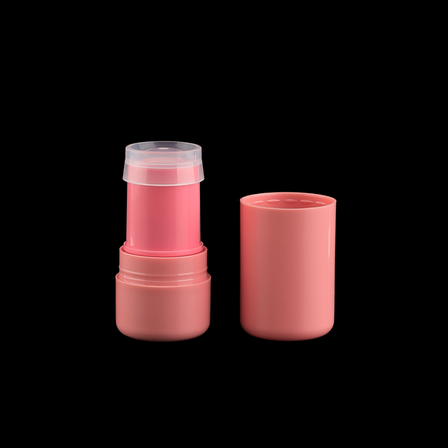 Wholesale 5g Pink Blush Stick Container Plastic Stick Empty Foundation Tube Packaging Lip Balm Stick Tube for Blush Formulation