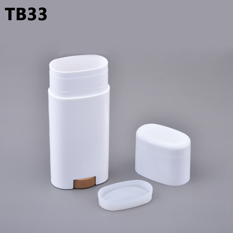 Cosmetic Packaging 40g Stick Deodorant Containers Plastic Foundation Stick Tube Sunscreen Stick Tube PP PCR Deodorant Container