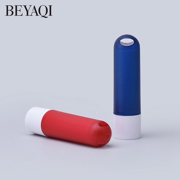 Empty Embalagem De Lipbalmo Round Plastic White Clear Black Blue Red Lip Balm Tube with Hook,recycled Plastic Lip Balm Tubes