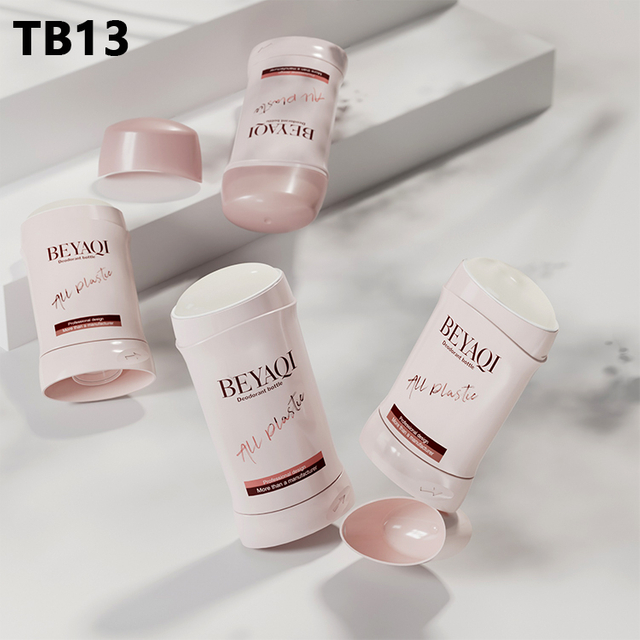 Empty Plastic Bottle Cosmetic 50g 80g Antiperspirant Deodorant Packaging Solid Perfume Deodorant Stick Container