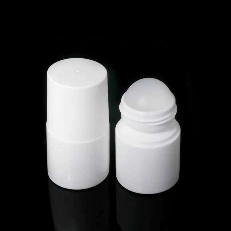PP Personal Care Material Round 50ml Deodorant Container Roll on Deodorant Plastic Roller Ball Bottle for Antiperspirant