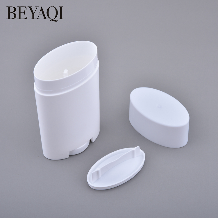 75g 75ml Flat Shape Deodorant Bottle Empty Deodorant Natural Plastic Bottle Stick for Cosmetics Packaging