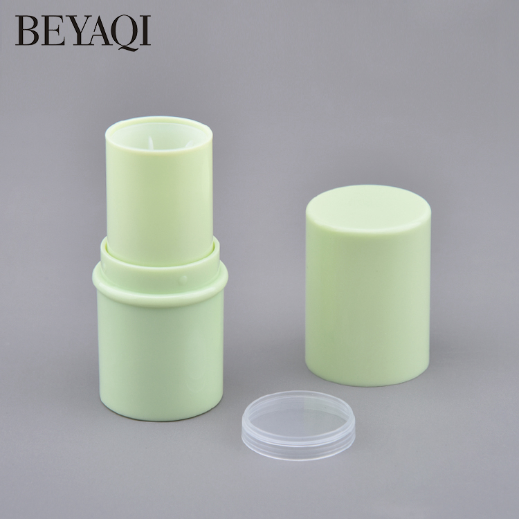 OEM ODM Factory Makeup Packaging Round Plastic Lipstick Tube Empty Case Solid Perfume Contour Lip Balm Blusher Stick Container