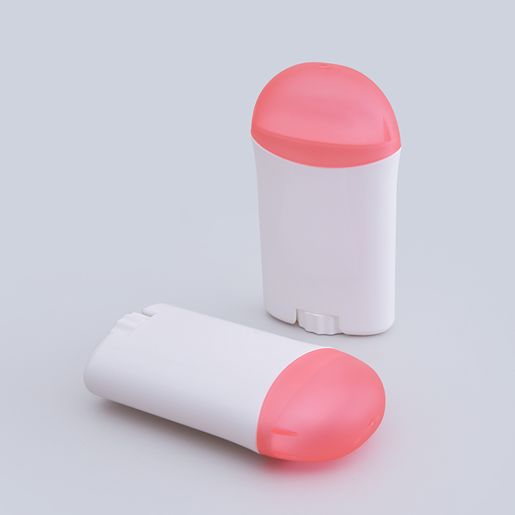 Custom Empty Oval Deodorant Stick Container Refillable Round Twist up Tubes Packaging Deodorant Stick Bottle