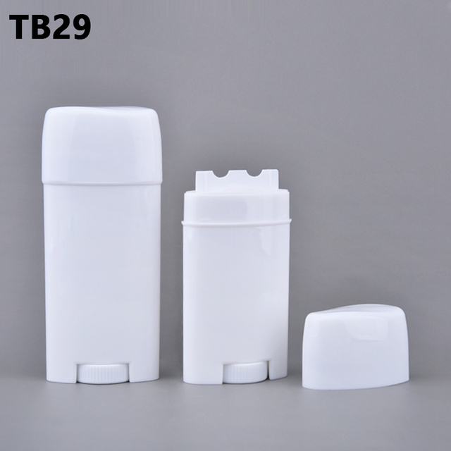 Oval Twist Roll on Deodorant Sunscreen Container Empty Gel 50g 80g Refillable Deodorant Containers Stick Bottle Packaging