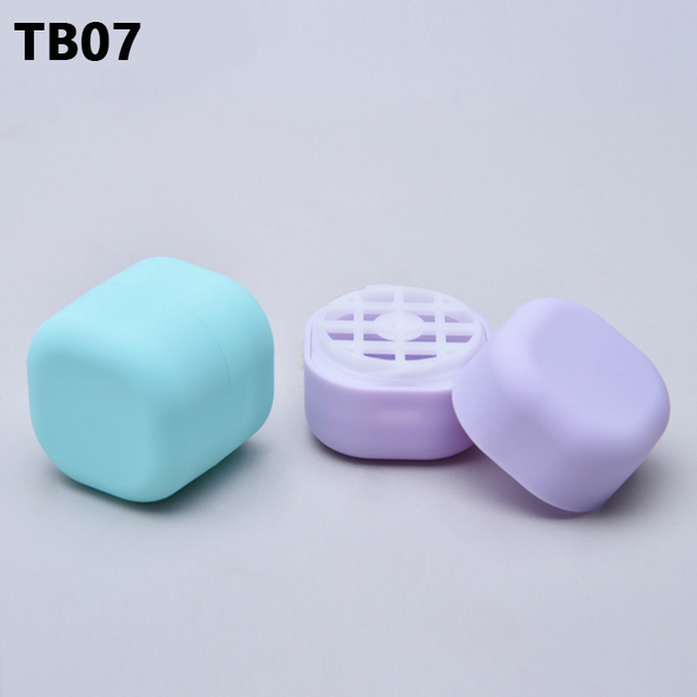 Tubos De Chapstick 7g Empty Blue Purple Large Square Cube Lip Balm Tube Packaging,custom Chapstick Tube,unique Lip Balm Tubes