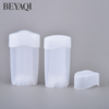 Cosmetic Deodorant Stick Bottle 45g Empty White Transparent Deodorant Stick Container 45ml Oval Sunscreen Cream Balm Stick