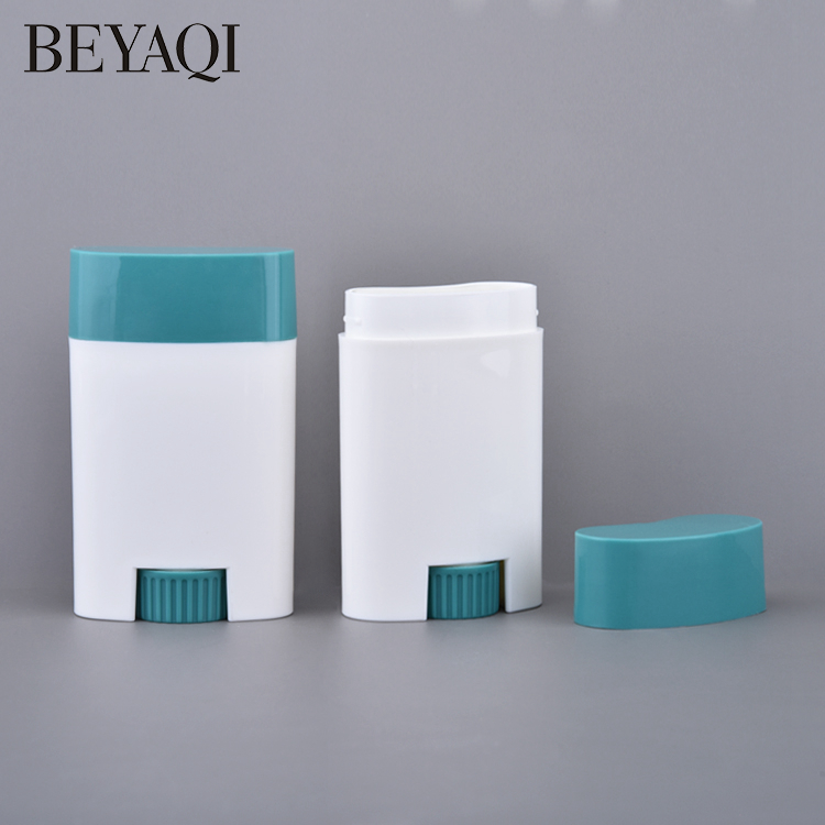 Wholesale PP Plastic Twist Up 20g Oval Deodorant Packaging Stick Container,recipiente Desodorante Cosmetic Deodorant Bottle