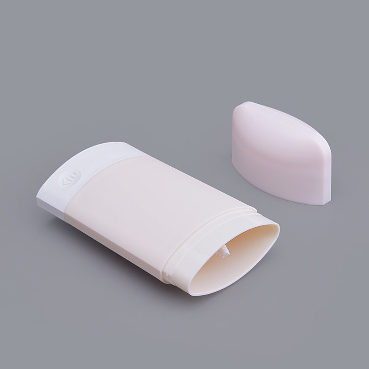 50g 65g 75g Pink PP Oval OEM Empty Bottle Solid Rods Sunscreen Stick Bottle Deodorant Stick Container