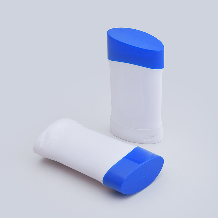 Custom Empty Oval Deodorant Stick Container Refillable Round Twist up Tubes Packaging Deodorant Stick Bottle