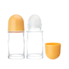 Serum Clear 50ml Roll on Glass Perfume Bottle,roller on Essential Oil Bottle With Colorful Plastic Cap,Roll on Bottle 50 Ml