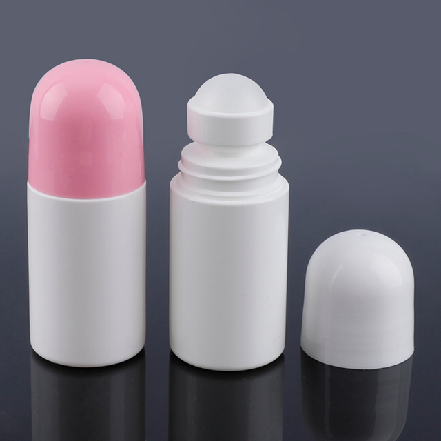  Cosmetic packaging 60ml deodorant bottle roll on with roller ball, roll on bottles,roll on bottles wholesale