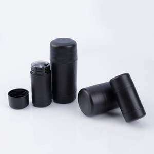 Custom Materials Black Round 15g 30g 50g 75g Twist Up Empty Deodorant Container Stick,refillable Deodorant Stick,stick Deodorant