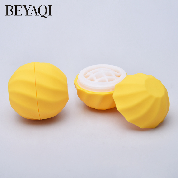 Refillable Empty 7g Colorful Egg Shape Lip Balm Ball Round Chapstick Container,Skin Care Cream Lip Blam Tube