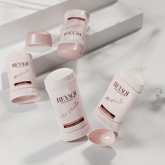 Empty Plastic Bottle Cosmetic 50g 80g Antiperspirant Deodorant Packaging Solid Perfume Deodorant Stick Container