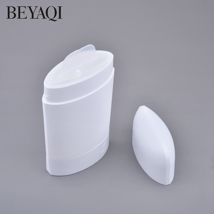 PP Cosmetic Packaging Oval Shape Sustainable 50g Portable Deodorant Stick Containers,plastic Gel Empty Deodorant Stick Container