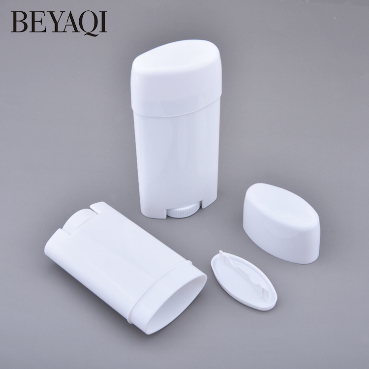 Oval Twist Roll on Deodorant Sunscreen Container Empty Gel 50g 80g Refillable Deodorant Containers Stick Bottle Packaging